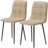 Комплект стульев «Чили» 2шт, бренди 04, каркас черный