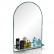 Зеркало 330ПМ малахит, ШхВ 55х80 см., зеркало для ванной комнаты, с полкой
