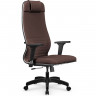 Кресло для руководителя Метта L 1m 38K2/2D темно-коричневый, MPES, топ-ган, крестовина пластик