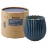 Свеча ароматическая с деревянным фитилём Cypress, Jasmine &amp; Patchouli из коллекции Edge, синий, 60 ч