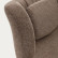 Zalina Вращающееся кресло с подлокотниками из светло-коричневой синели