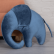 Подушка декоративная Слон Светло-голубой
