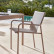 Zaltana Алюминиевый стул для улицы, окрашенный в коричневый матовый цвет