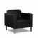 Кресло Евро 710х770 h700 Искусственная кожа P2 euroline  9100 (черный)