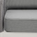 Модуль диванный правый "Канны" из роупа (веревки), цвет светло-серый