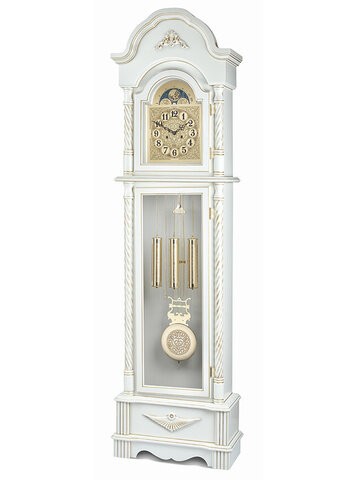Часы напольные Columbus 9232-PG (белый,патина-золото)