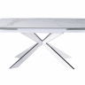 Стол обеденный раскладной Иллюзион MC22026DT, 160(240)х90х76 см, белый мрамор