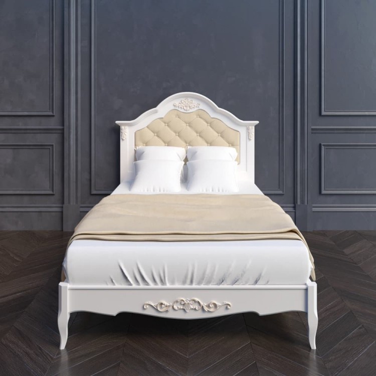 Кровать с мягким изголовьем  Французский прованс  В212 Provence (Размер: 1200)