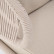 Диван двухместный "Милан" плетеный из роупа, каркас алюминиевый белый, роуп бежевый, подушка бежевая