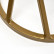 Журнальный стол "Сантьяго" из HPL круглый Ø40 H55, каркас из стали золотой, цвет столешницы "серый гранит"