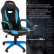 Кресло компьютерное BRABIX «Blaze GM-162», TW/экокожа, черное/голубое, 532578