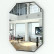 Зеркало 070Ф, ШхВ 60х80 см., зеркало с полным фацетом, толщина зеркала 4 мм., горизонтальное или вертикальное крепление
