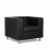 Кресло Аполло 890х850 h700 Искусственная кожа P2 euroline  9100 (черный)