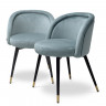 Обеденный стул Chloé savona blue velvet set of 2 115965 SLB30
