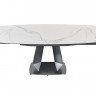 Стол обеденный раскладной Даймонд MC22128DT, 137(205)х90х77 см, белый мрамор