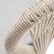 Стул "Милан" плетеный из роупа, каркас алюминий светло-серый (RAL7035) шагрень, роуп серый меланж круглый, ткань светло-серая