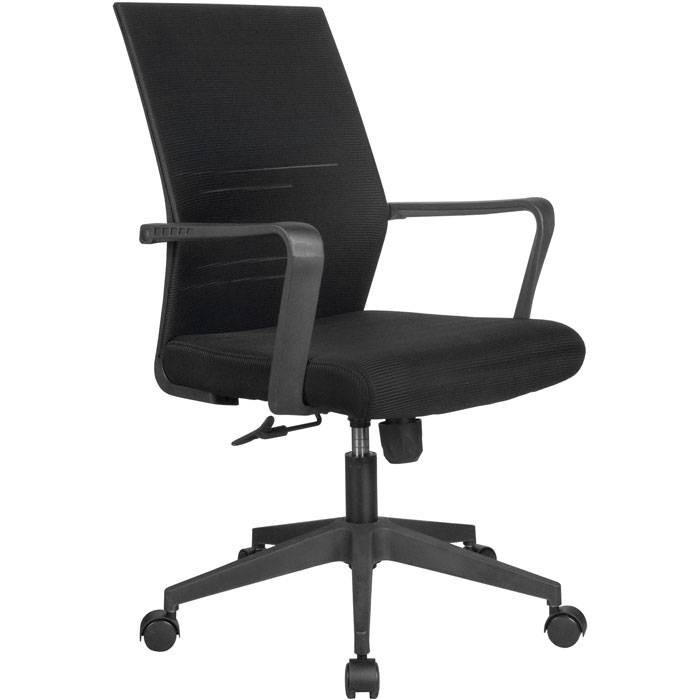 Компьютерное кресло Riva Chair B818 черное, пластик, спинка сетка