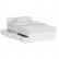 Стандарт Кровать с ящиками 1200, цвет белый, ШхГхВ 123,5х203,5х70 см., сп.м. 1200х2000 мм., без матраса, основание есть