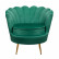 Кресло Дизайнерское кресло ракушка Pearl green v2 зеленый