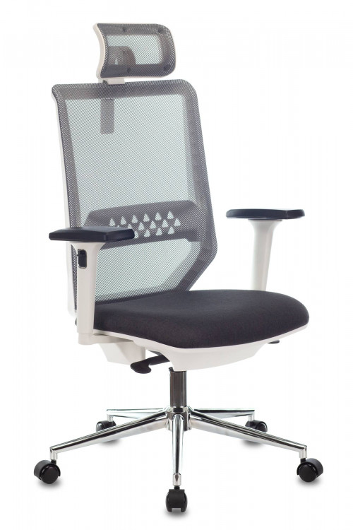 Кресло руководителя Бюрократ MC-W612N-H, обивка: ткань, цвет: темно-серый 38-417 (MC-W612N-H/DG/417G)