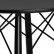 Стол обеденный DOBRIN CHELSEA`80 BLACK, столешница черная, основание черное
