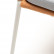 Стул "Милан" плетеный из роупа, каркас алюминий светло-серый (RAL7035) шагрень, роуп оранжевый меланж круглый, ткань светло-серая