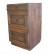 Шкаф-стол Викинг GL 450 №02 с ящиками из массива сосны в цвете орех