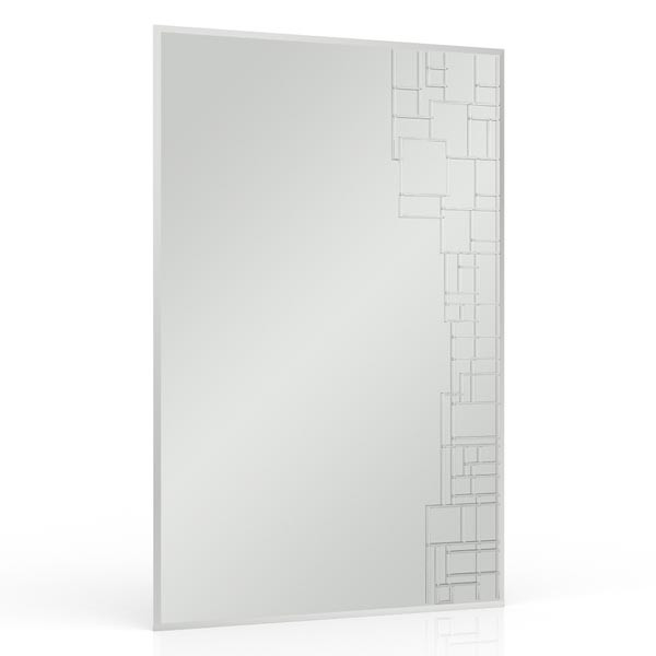 Зеркало В-219, ШхВ 40х60 см., зеркала для офиса, прихожих и ванных комнат, горизонтальное или вертикальное крепление