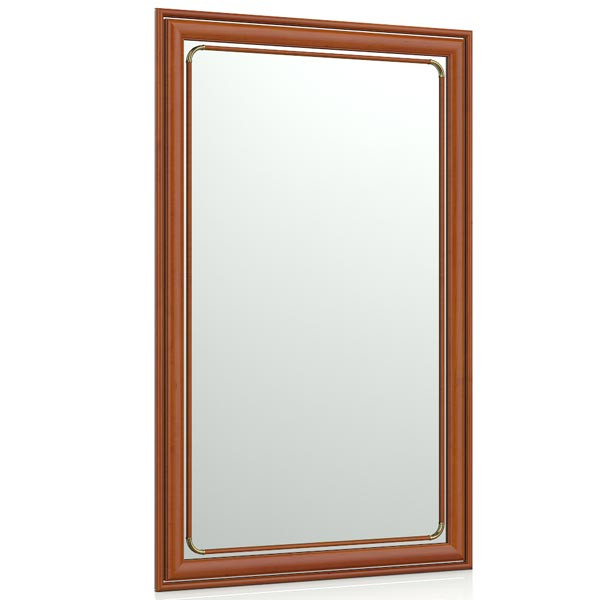 Зеркало 121 тёмная вишня, ШхВ 50х80 см., зеркала для офиса, прихожих и ванных комнат, горизонтальное или вертикальное крепление