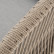 Диван "Канны" 2-местный плетеный из роупа, каркас алюминий светло-серый (RAL7035) шагрень, роуп серый меланж круглый, ткань светло-серая