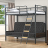 Двухъярусная кровать-диван Дакар 2 Серый (вставки венге)