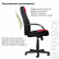 Кресло офисное BRABIX «City EX-512», ткань черная/красная, TW, 531408