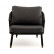 Кресло плетеное "Верона" из роупа, каркас алюминий темно-серый (RAL7024) шагрень, роуп темно-серый круглый, ткань темно-серая
