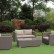 ANC-2 Комплект для отдыха с 2-х местным диваном (2 кресла, 1 диван, 1 стол) ANNECY (АНСИ) из искусственного ротанга, табачно-коричневый