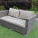 ANC-2 Комплект для отдыха с 2-х местным диваном (2 кресла, 1 диван, 1 стол) ANNECY (АНСИ) из искусственного ротанга, табачно-коричневый