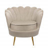 Кресло Дизайнерское кресло ракушка Pearl taupe коричневое