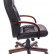 Кресло руководителя Бюрократ T-9908, обивка: кожа, цвет: черный (T-9908/WALNUT)