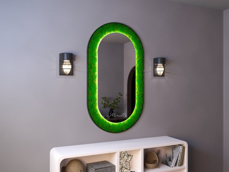 Эко-зеркало с подсветкой и мхом Arezzo Extra