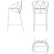 Барный стул Ataman отделка лак цвета антрацит (RAL 7016), ткань кат. standard (SE-13-7007) AN.BST.AT.11