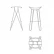 Барный стул Lei отделка белый лак (RAL 9016), ткань кат. standard (LO-7744) AN.BST.LE.1