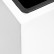 Кашпо TREEZ Effectory - Gloss - Высокий куб - Белый глянцевый лак 41.3320-05-034-WH-75