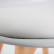 Стул обеденный DOBRIN JERRY SOFT, ножки светлый бук, цвет сиденья светло-серый (GR-01)
