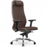 Кресло для руководителя Метта L 1m 38K2/4D светло-коричневый, MPES, мультиблок, крестовина алюминий