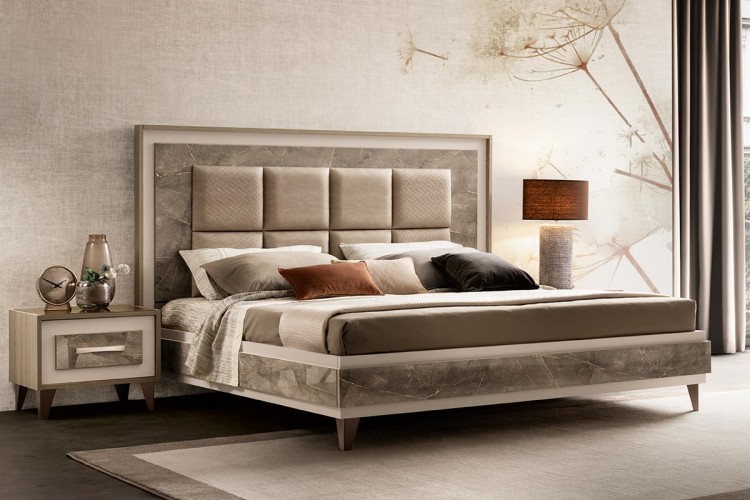 Кровать 180х200 Arredo Classic Adora Ambra, мягкое изголовье, арт. 41