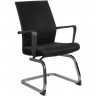 Кресло для посетителя Riva Chair G818 черное, хром, спинка сетка