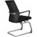 Кресло для посетителя Riva Chair G818 черное, хром, спинка сетка