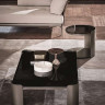 Кофейный столик Skin W100 D100 H30 Grey marble