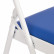 Стул складной FOLDER (mod. 3022G) каркас: металл, сиденье/спинка: экокожа, 46.5 х 47.5 х 79 см, blue (синий) / white (белый)
