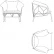 Кресло Ataman отделка лак цвета антрацит (RAL 7016), ткань кат. standard (Porto MJ) AN.ACH.AT.27  AN.ACH.AT.27