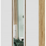 Шкаф 3х створчатый с зеркалом Хелен ШК 02 (1,200х2,100х0,460), белый/дуб крафт золото